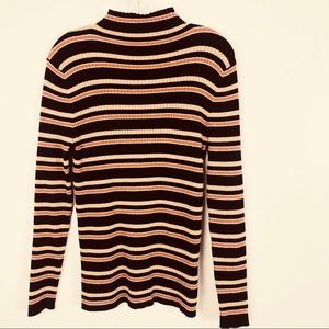 NEW | Forever 21 Striped Turtleneck Sweater